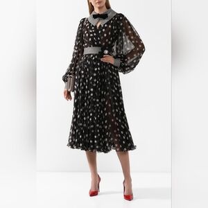 Dolce & Gabbana Black and White Polka Dot Dress